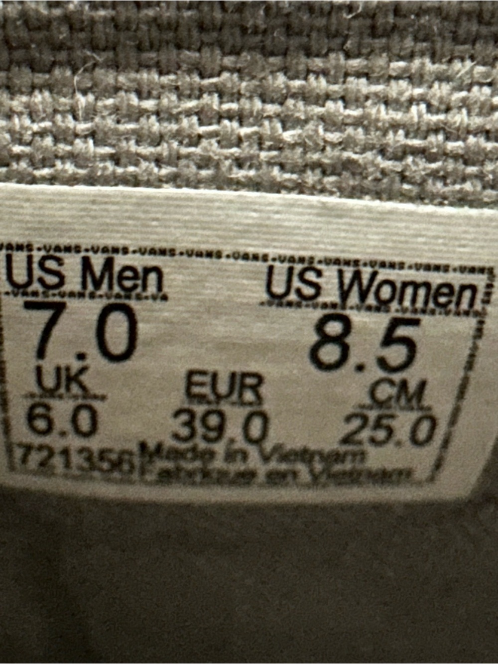 Vans High Top Sneakers in Light Gray and White - Vans - Picture 6 of 6